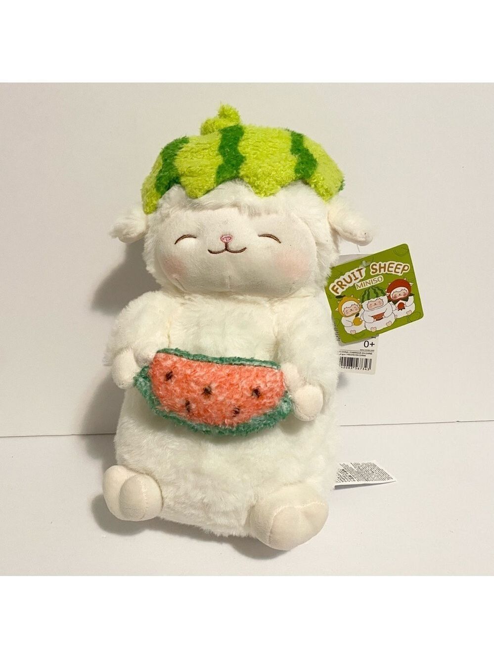 Miniso Fruit Sheep Series Lamb Plush Toy Watermelon Stuffed Animal NWT Kawaii